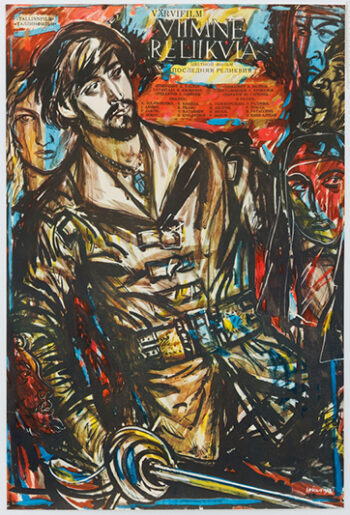 Mängufilmi Viimne reliikvia reklaamplakat (1969) - Kunstnik Evald Okas